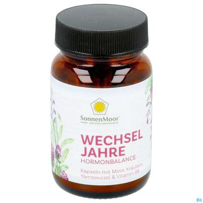 Sie sehen eine Packung Sonnenmoor Kapseln Wechseljahre 30st, Produktbild: 09 Sonnenmoor Kapseln Wechseljahre 30st, A-Nr.: 5952981 - 09