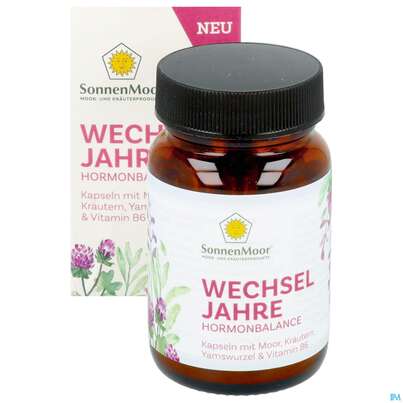 Sie sehen eine Packung Sonnenmoor Kapseln Wechseljahre 30st, Produktbild: 11 Sonnenmoor Kapseln Wechseljahre 30st, A-Nr.: 5952981 - 11