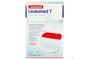 Wundverband Leukomed/t Skin Sensitive Folienverband O.auflage Steril 5x7,2 Cm 5st, A-Nr.: 5267653 - 01
