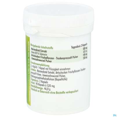 Sie sehen eine Packung Mariendistel Kapseln +artischocke Anatis 90st, Produktbild: 03 Mariendistel Kapseln +artischocke Anatis 90st, A-Nr.: 5071625 - 03