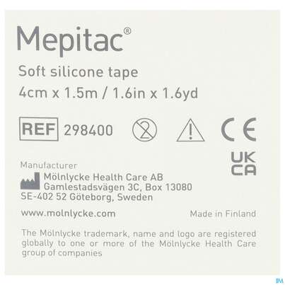 Wundverband Mepitac Silikon 4x 150cm 1st, A-Nr.: 2985589 - 03