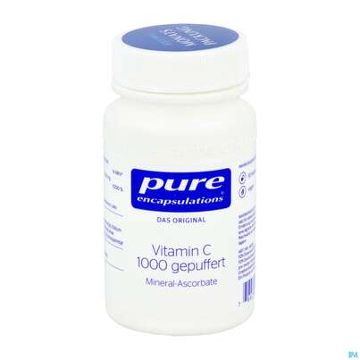 Sie sehen eine Packung Vitamin C Kapseln 1000 Pure Encapsulat. Gepuffert Ab23a 30st, Produktbild: 01 Vitamin C Kapseln 1000 Pure Encapsulat. Gepuffert Ab23a 30st, A-Nr.: 5907756 - 01