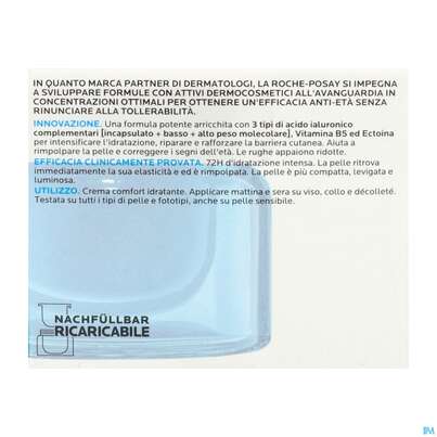 Sie sehen eine Packung La Roche Posay Hyalu B5 Gesicht Antifalten Creme 50ml, Produktbild: 06 La Roche Posay Hyalu B5 Gesicht Antifalten Creme 50ml, A-Nr.: 5976728 - 06