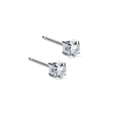 Blomdahl Ohrstecker Tiffany Titan White 5mm, A-Nr.: 6020340 - 01