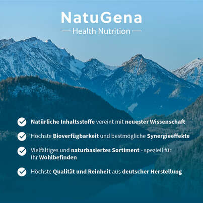 Sie sehen eine Packung NatuGena NattoKinase 2000 Kapseln, Produktbild: 06 NatuGena NattoKinase 2000 Kapseln, A-Nr.: 5699453 - 06