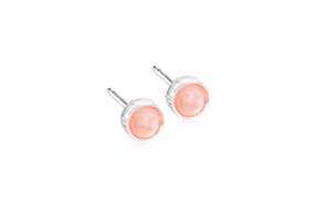Blomdahl Ohrstecker Bezel Glossy coral, A-Nr.: 6036660 - 01