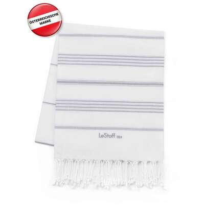LeStoff Hamamtuch White-Grey, A-Nr.: 5839871 - 02
