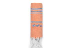 LeStoff Hamamtuch Orange-Sky Blue, A-Nr.: 5839753 - 01