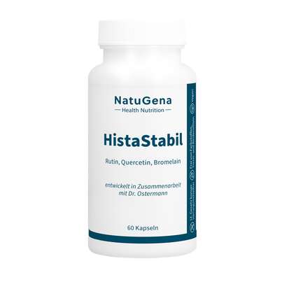 Sie sehen eine Packung NatuGena HistaStabil Kapseln, Produktbild: 01 NatuGena HistaStabil Kapseln, A-Nr.: 5847221 - 01