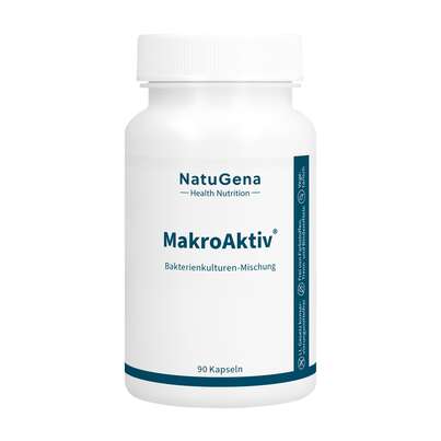 Sie sehen eine Packung NatuGena Makroaktiv Kapseln, Produktbild: 01 NatuGena Makroaktiv Kapseln, A-Nr.: 5178286 - 01
