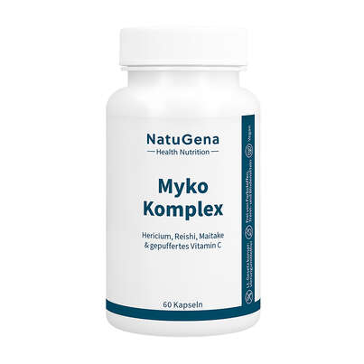 Sie sehen eine Packung NatuGena Myko-Komplex Kapseln, Produktbild: 01 NatuGena Myko-Komplex Kapseln, A-Nr.: 5730074 - 01