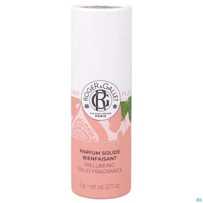Sie sehen eine Packung Roger & Gallet Fleur/de Figuier Wellbeing/solid Fragrance 5g, Produktbild: 03 Roger & Gallet Fleur/de Figuier Wellbeing/solid Fragrance 5g, A-Nr.: 5889975 - 03