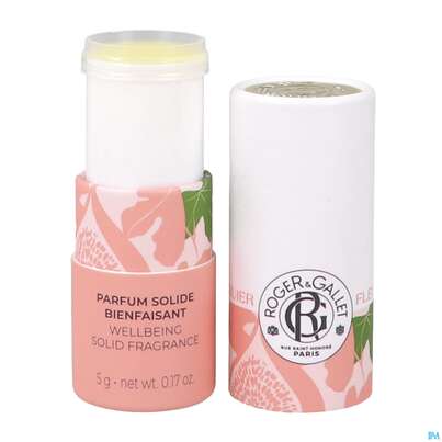 Sie sehen eine Packung Roger & Gallet Fleur/de Figuier Wellbeing/solid Fragrance 5g, Produktbild: 05 Roger & Gallet Fleur/de Figuier Wellbeing/solid Fragrance 5g, A-Nr.: 5889975 - 05