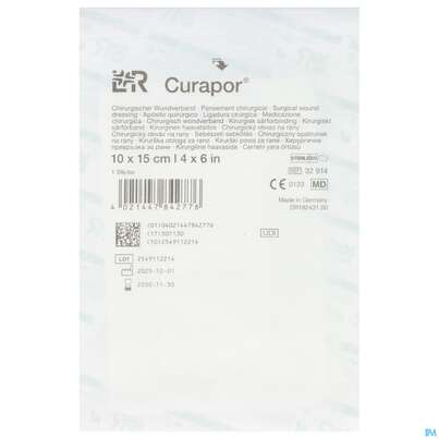 Wundverband Curapor Steril Chirurgisch 10x 15cm 1st, A-Nr.: 4534187 - 02