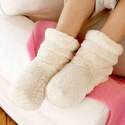 Warmies Slippies Boots Deluxe beige Gr. 37-42, A-Nr.: 3484493 - 03