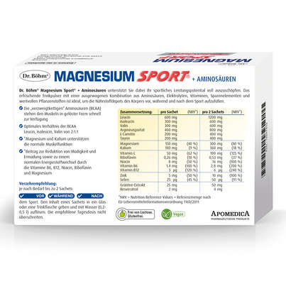 Dr. Böhm Magnesium Sport + Aminosäuren, A-Nr.: 4774106 - 06