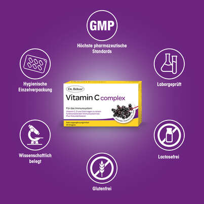 Sie sehen eine Packung Dr. Böhm Vitamin C complex, Produktbild: 04 Dr. Böhm Vitamin C complex, A-Nr.: 3818155 - 04