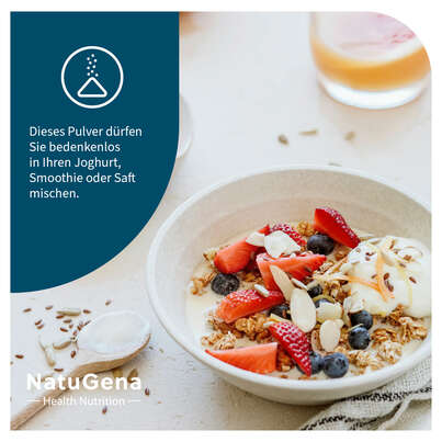 Sie sehen eine Packung NatuGena Vitamin C + Magnesium Pulver, Produktbild: 07 NatuGena Vitamin C + Magnesium Pulver, A-Nr.: 5404311 - 07