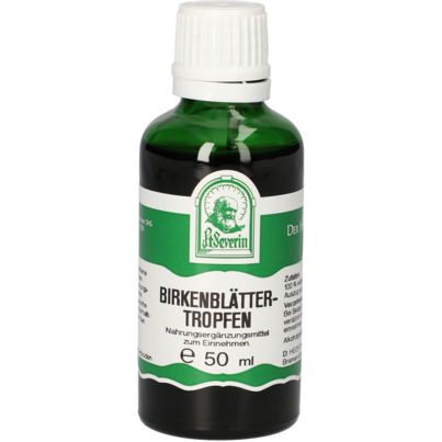 Sie sehen eine Packung BIRKENBLAETTER TROPFEN 50 ML, Produktbild: 01 BIRKENBLAETTER TROPFEN 50 ML, A-Nr.: 4311837 - 01