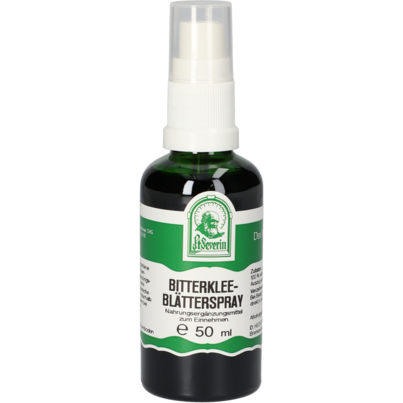 Sie sehen eine Packung BITTERKLEEBLAETTER SPRAY 50 ML, Produktbild: 01 BITTERKLEEBLAETTER SPRAY 50 ML, A-Nr.: 4443622 - 01