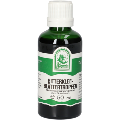 Sie sehen eine Packung BITTERKLEEBLAETTER TROPFEN 50 ML, Produktbild: 01 BITTERKLEEBLAETTER TROPFEN 50 ML, A-Nr.: 3865456 - 01