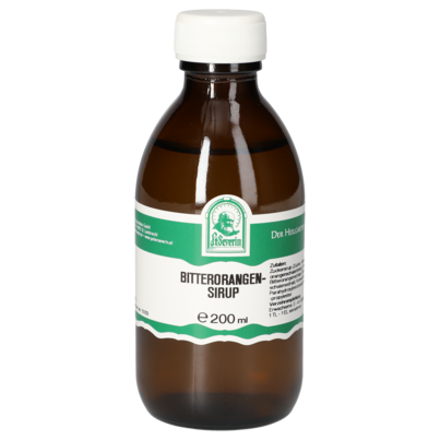 Sie sehen eine Packung BITTERORANGEN SIRUP 200 ML, Produktbild: 01 BITTERORANGEN SIRUP 200 ML, A-Nr.: 4394929 - 01