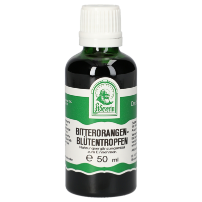 Sie sehen eine Packung BITTERORANGENBLUETEN TROPFEN 50 ML, Produktbild: 01 BITTERORANGENBLUETEN TROPFEN 50 ML, A-Nr.: 4311814 - 01
