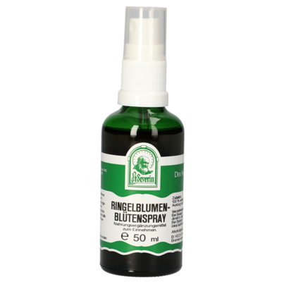 Sie sehen eine Packung RINGELBLUMENBLÜTEN SPRAY 50 ML, Produktbild: 01 RINGELBLUMENBLÜTEN SPRAY 50 ML, A-Nr.: 4444768 - 01