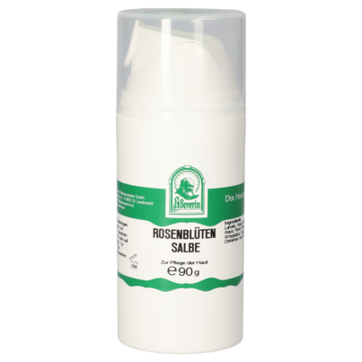 Sie sehen eine Packung ROSENBLÜTEN SALBE 90 G, Produktbild: 01 ROSENBLÜTEN SALBE 90 G, A-Nr.: 5703947 - 01