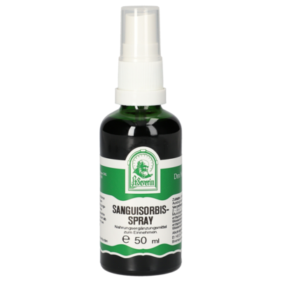 Sie sehen eine Packung SANGUISORBIS SPRAY 50 ML, Produktbild: 01 SANGUISORBIS SPRAY 50 ML, A-Nr.: 4566218 - 01