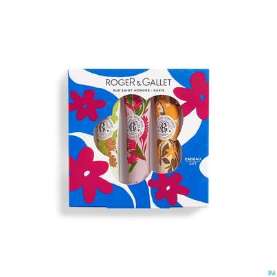 Sie sehen eine Packung Roger & Gallet Hand Creme Trio Energizing Gingembre Rouge +bois D'orange+fleur Osmantu 1st, Produktbild: 03 Roger & Gallet Hand Creme Trio Energizing Gingembre Rouge +bois D'orange+fleur Osmantu 1st, A-Nr.: 5954023 - 03