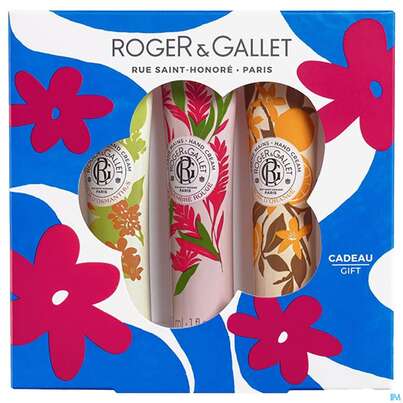 Sie sehen eine Packung Roger & Gallet Hand Creme Trio Energizing Gingembre Rouge +bois D'orange+fleur Osmantu 1st, Produktbild: 04 Roger & Gallet Hand Creme Trio Energizing Gingembre Rouge +bois D'orange+fleur Osmantu 1st, A-Nr.: 5954023 - 04
