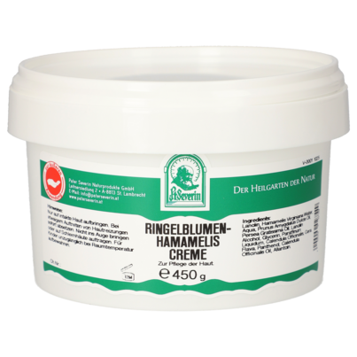 Sie sehen eine Packung RINGELBLUMEN-HAMAMELIS CREME 450 G, Produktbild: 01 RINGELBLUMEN-HAMAMELIS CREME 450 G, A-Nr.: 5952662 - 01