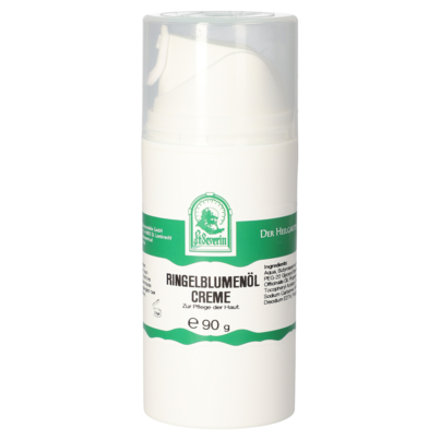 Sie sehen eine Packung RINGELBLUMENÖL CREME 90 G, Produktbild: 01 RINGELBLUMENÖL CREME 90 G, A-Nr.: 5786258 - 01