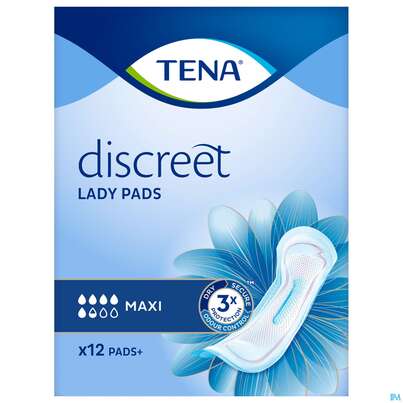 Sie sehen eine Packung Inkontinenz Tena/lady Discreet Einlage Maxi 760979 12st, Produktbild: 02 Inkontinenz Tena/lady Discreet Einlage Maxi 760979 12st, A-Nr.: 5184111 - 02