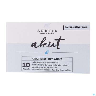 Sie sehen eine Packung Arktis Arktibiotic Kapseln Akut 10st, Produktbild: 01 Arktis Arktibiotic Kapseln Akut 10st, A-Nr.: 4750376 - 01