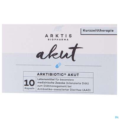 Sie sehen eine Packung Arktis Arktibiotic Kapseln Akut 10st, Produktbild: 02 Arktis Arktibiotic Kapseln Akut 10st, A-Nr.: 4750376 - 02