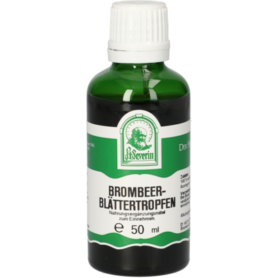 Sie sehen eine Packung BROMBEERBLAETTER TROPFEN 50 ML, Produktbild: 01 BROMBEERBLAETTER TROPFEN 50 ML, A-Nr.: 4376512 - 01