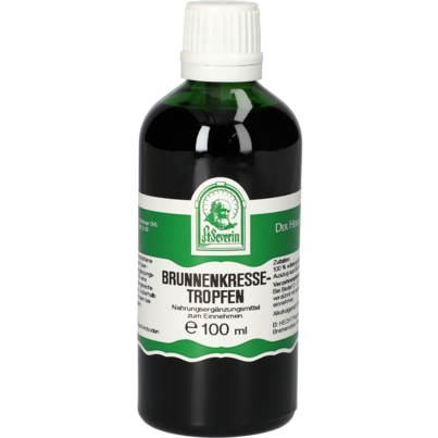 Sie sehen eine Packung BRUNNENKRESSE TROPFEN 100 ML, Produktbild: 01 BRUNNENKRESSE TROPFEN 100 ML, A-Nr.: 4403189 - 01