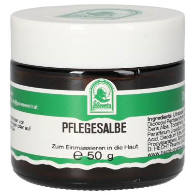 Sie sehen eine Packung PFLEGESALBE 50 G, Produktbild: 01 PFLEGESALBE 50 G, A-Nr.: 4116461 - 01