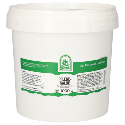 Sie sehen eine Packung PFLEGESALBE 1000 G, Produktbild: 01 PFLEGESALBE 1000 G, A-Nr.: 4403479 - 01