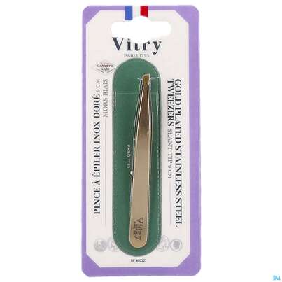 Sie sehen eine Packung Pinzetten Vitry/professionelle Vergoldet Rostfrei 9cm 4022 1st, Produktbild: 02 Pinzetten Vitry/professionelle Vergoldet Rostfrei 9cm 4022 1st, A-Nr.: 4627983 - 02