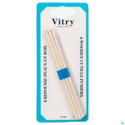 Sie sehen eine Packung Vitry Nagelhautschieber Aus Holz 1pc, Produktbild: 03 Vitry Nagelhautschieber Aus Holz 1pc, A-Nr.: 4633618 - 03