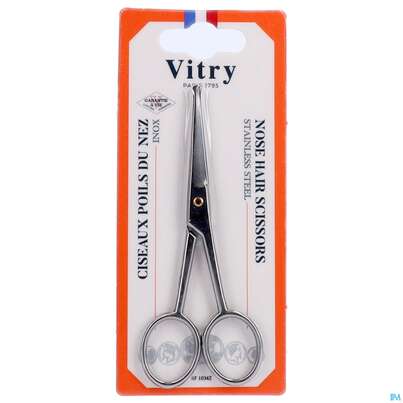 Sie sehen eine Packung Vitry Nasenhaarschere 1pc, Produktbild: 03 Vitry Nasenhaarschere 1pc, A-Nr.: 4628014 - 03