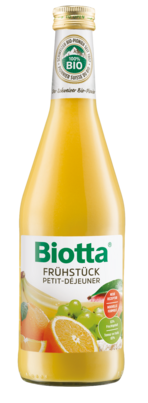 Sie sehen eine Packung Biotta Bio - Frühstück Saft 500 ml, Produktbild: 01 Biotta Bio - Frühstück Saft 500 ml, A-Nr.: 4247909 - 01