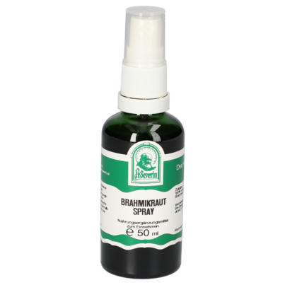 Sie sehen eine Packung BRAHMIKRAUT SPRAY 50 ML, Produktbild: 01 BRAHMIKRAUT SPRAY 50 ML, A-Nr.: 5902279 - 01