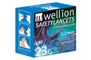 WELL223-25 Wellion Safetylancets 23G, 100 Stück, A-Nr.: 4796711 - 01