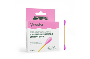 Nordics Bio Kosmetikstächen Bambus Pink, A-Nr.: 5332184 - 01