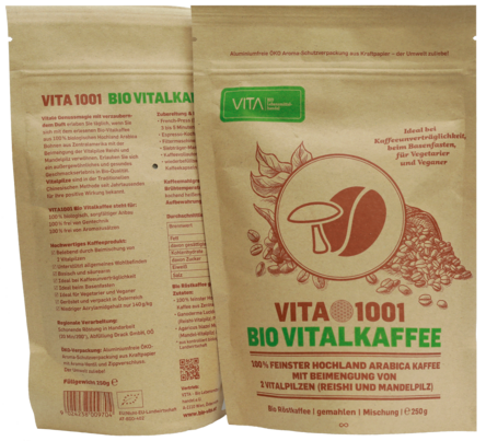 VITA1001 - Bio Vitalkaffee (PREMIUM REISHI-Kaffee) | 250g, A-Nr.: 4041786 - 02