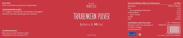 Traubenkern OPC Pulver, A-Nr.: 4545386 - 02